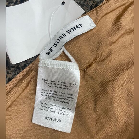 WeWoreWhat NWT Emily Swim Bottoms in Camel Size XL - Picture 9 of 12